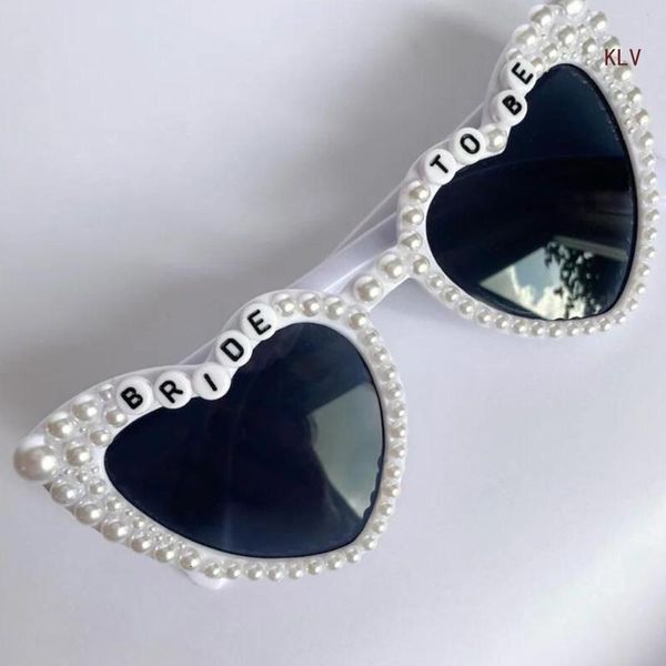 Fashion Sun Glasses Frames Heart Shape Bride to Be Gift Bachelorette Party Engagement Decors Dridesmaids Group 230831