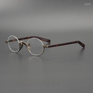 Mode zonnebrilmonturen Japanse collectie van John Lennon's hetzelfde kleine ronde frame Republiek China retro bril Kimm22306J