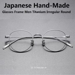 Cadres de lunettes de soleil de mode Kacamata Buatan Tangan Jepang Baru Ultra Ringan Bingkai Optik Persegi Panjang Pria Gafas Cahaya Biru Wanita 230905