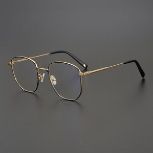 Mode Lunettes De Soleil Cadres Corée Carin Vintage Titane Lunettes Cadre Femmes Lunettes Hommes Prescription Irrégulière Lunettes Myopie Optique