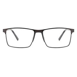 Mode zonnebrillen frames Lanssy ontwerp mannen roestvrij stalen bril Kader bedrijfsstijl mannelijk vierkante klassieke oogmyopia recept eyglas