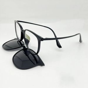 Lunettes de soleil à la mode, montures magnétiques, monture optique à jante complète, avec Clip, forme carrée, 3019 231215