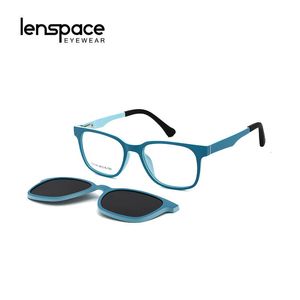 Lunettes de soleil de mode Cadres Lunettes carrées magnétiques Clip-on Flexible Protection Enfants Lunettes de soleil Hommes Cadre Myopie Lunettes Femme Lunettes Cadres 230825