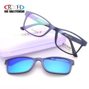 Lunettes de soleil de mode Cadres de lunettes optiques Cadre avec clip sur lunettes de soleil Lunettes de vue polarisées Cadres Personnaliser les lentilles 2075 231215