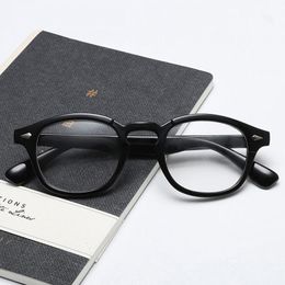 Mode Zonnebril Frames Retro Bril Frame Ronde Clear Eyewear Unisex Classic Vintage Klinknagel Brillen Kleine Size Transparante Lens Gafas