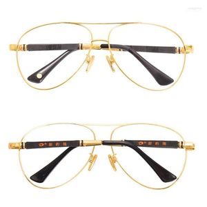 Lunettes de soleil de mode Cadres Vazrobe Gold Lunettes Homme Lunettes surdimensionnées Hommes Design de luxe Grandes lunettes pour reçu Lunettes Seae22