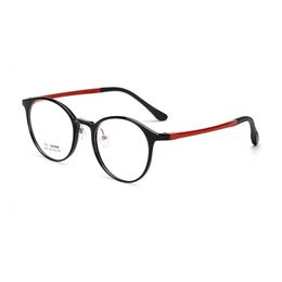 Lunettes de soleil de mode Cadres Largeur-134 Ultra Léger Rétro En Plastique En Acier Petit Visage Lunettes Pour Hommes Femmes Circulaire Myopie Goggle Optique Lunettes F