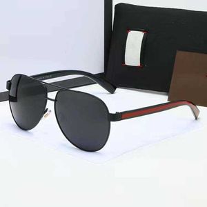 Mode zonnebril toSwrdpar bril Zonneglazen ontwerper heren dames bruine kisten zwart metalen frame donkere 50 mm lenzen voor