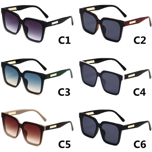 Gafas de sol de moda para mujer, gafas de sol de gran tamaño de diseñador de marca, gafas de sol femeninas de gran tamaño con lentes negros, gafas de tendencia Uv400