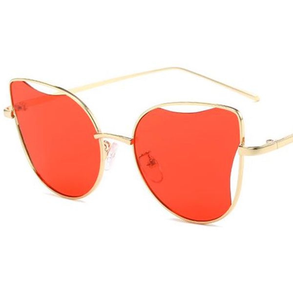 Gafas de sol de moda para mujer, gafas de sol de ojo de gato, gafas divertidas, diseño hueco, fiesta de disfraces, gafas de Halloween