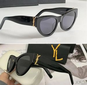 Gafas de sol de moda Gafas de ojo de gato de diseñador para mujer Hoja de foto de calle para hombre Gafas de sol con protección UV