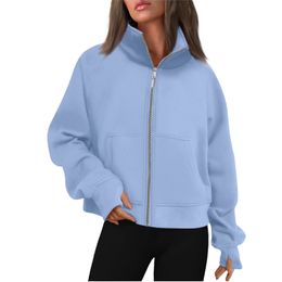 Pullaire de mode décontracté Cargidan Zipper Womens Hoodies Sweatshirts Vestes pour femmes Sweat Sweat à manches longues Coules de cavaliers