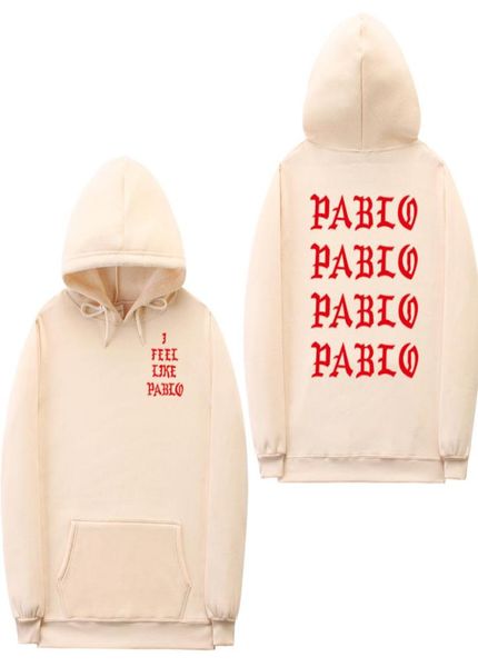 Sudaderas de moda para hombre, sudaderas con letras divertidas, me siento como pablo, Sudadera con capucha, jersey de hip hop, Sudadera con capucha 2663742