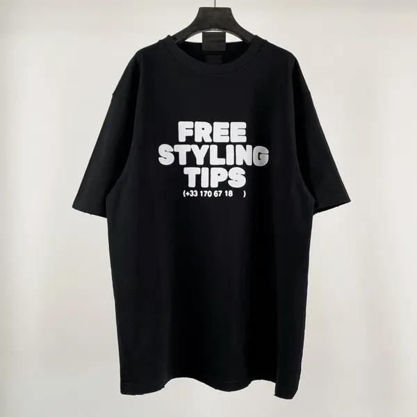 T-shirts pour hommes Polos T-SHIRTS ronds col brodé et imprimé style polaire vêtements d'été avec street pur coton 4FHY4