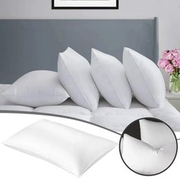 Almohada de almohada de moda almohada de pluma suave de cama de lujo para dormir el uso de casas de almohada de seda satén de satén 240401