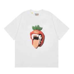 Mode T-shirt voor mannen en vrouwen Designerkleding Tops voor mannen Casual borst Letterprint Shirt Luxe kleding Mouwen Kledingmaat M-3XL #012
