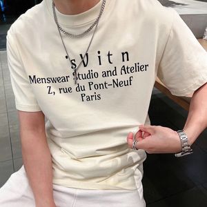 Fashion T-shirt Letter Imprimer les t-shirts pour hommes