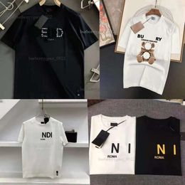 Mode T-shirts Hommes Femmes Designers T-shirts T-shirts Vêtements Tops Homme S Casual Poitrine Lettre Chemise S Vêtements Street Shorts Manches Vêtements Bur T-shirts M-4XL # 19