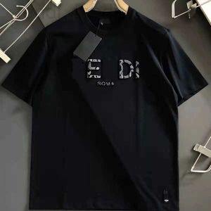 Mode T-shirts Heren Dames Ontwerpers T-shirts T-shirts Kleding Tops Man Casual Borst Letteroverhemd voor heren S Kleding Straat Shorts Mouwkleding FF T-shirts S-5XL