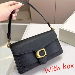 Mode Tabby Designer Tas Schoudertas Luxe Meisjes Dames Schoudertassen Twee Maten Topkwaliteit Effen Kleur Tas Met Kettingen Tas Quadrate Echte Pickup Gesp Grote Capa