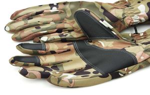 Mode tactische handschoenen aanraakscherm camouflage echt leer houd warm buiten sport ski winddichte leger Men2094692