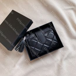 Fashion gland pendante portefeuille concepteur de femmes à glissière de fermeture à glissière de haute qualité porte-monnaie en cuir authentique support de carte de crédit avec boîte en gros