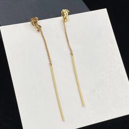 Designer Tassel bengelen kroonluchter oorbellen aretes voor vrouwen feest bruiloftsliefhebbers geschenk sieraden verloving