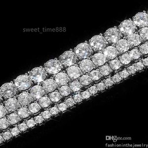 Mode Tennis Designer Bracelet Bijoux De Luxe or diamant bracelet pour hommes Partie 3 4 5 6 mm 7 8 pouces moissanite bracelets diamants à la mode en gros femmes adultes en vrac