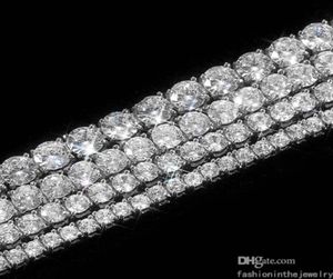 Tenis de moda Pulsera de diseñador Joyería de lujo Brazalete de diamantes de oro para hombres Fiesta 3 4 5 6 mm 7 8 pulgadas Pulseras de moissanita Diamond3528889