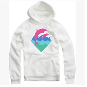 Mode-ter mannen mode kleding roze dolfijn hoodies trui voor mannen hiphop sportkleding groothandel m-4xl