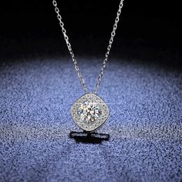 Mode Tiff luxe merk sieraden accessoires Sterling zilveren hanger stenen ketting dames t diamant hanger live uitzending hoge kwaliteit van hoge kwaliteit