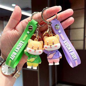 Mode tijger pop sleutelhanger cartoon vrouwelijke schattige paar minnaar paar tas ornament auto sleutelhanger lanyard kind speelgoed kawaii meisje gift G1019