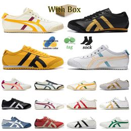 Fashion Tiger Mexico 66 Lace-Up Loafers Sneakers Trainers hardloopschoenen Chaussure Walking Tigers slip-on canvas bruine crème koriander asi met doos zilver laag Japans