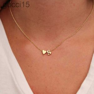 Fashion Tiny Heart Collier Initial Collier Gol