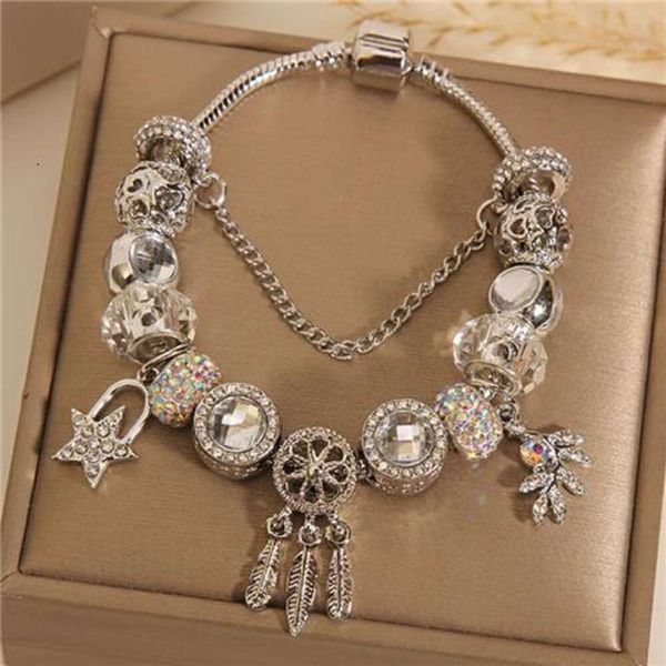 Bracelet classique de style coréen, mignon, animal de compagnie, ange, perle de verre blanche, tempérament, tendance, cœur pour fille, bracelet de luxe, lumière rouge
