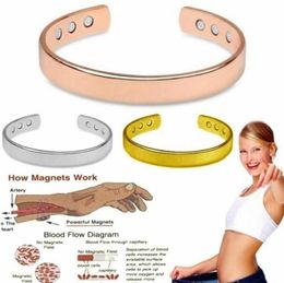 Mode Titanium Gezonde Power Magnetic Bangle -manchet voor vrouwen Blood bevordert therapie sieraden Polsands Verstelbaar ontwerp