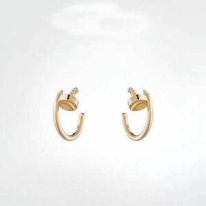 Fashion titanium stalen nagels stud oorbellen voor heren en vrouwen gouden zilveren sieraden voor geliefden paar ringen cadeau nrj