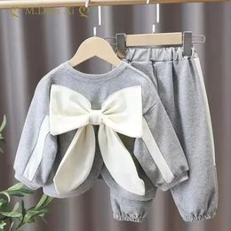 Fashion Toddler Baby Boys Girl Girl Fall Vêtements Fall Set Baby Girl Vêtements Ensemble Kids Big Butterfly Sweatshirt Pantal