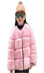 Fashion Nitdler Girl Fur Coat Fait Fait Fish Soft Fur Chaqueta para 310 años Niños Niños Niños Invierno Invierno Grueso ropa External5912349