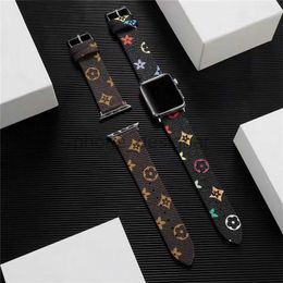 Fashion Top Designer Watchband Banden voor Apple Watch Band 42mm Luxe ontwerpen Lederen horlogebanden IWatch 9 8 Ultra 7 6 4 5 SE Banden