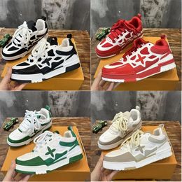 Fashion Top Quality Falfs en peau de veau Virgil Skate V Chaussures de créateurs Luxury Low Womens Mens Trainers en cuir OG OGNIR ORGION