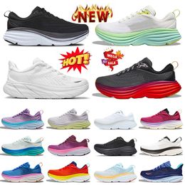 Fashion Top Quality Clifton 9 Bondi 8 Personnes Free Running Shoes Platform Cloud Mesh Womens Trainers Athletic Triple White Black Jogging Jogging Outdoor Sports Sneakers