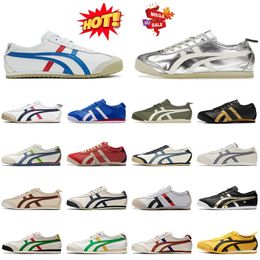 Topkwaliteit platform Vintage Onitsukass Tigers Designer Casual Shoes Luxury Damesheren Tiger Mexico 66 Trainers OG Originele merk Leer Sports sneakers