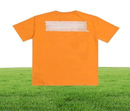 Fashion Top Quality Mens Paper Tape Flèche Impression TEE TOP HOMMES MENSONS FEMANS SUNMER DESCRIR THIST