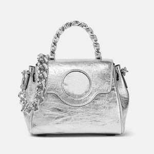 Sac fourre-tout à la mode sac à bandoulière sac à main de créateur de qualité supérieure femmes sacs à bandoulière argent peau ridée motif de crocodile doré grande capacité sac à main sac à rabat