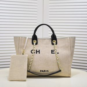 Sac fourre-tout de luxe pour femmes cc fourre-tout sac à main de créateur sac de plage pour femmes les sacs fourre-tout avec chaîne sacs à main pour hommes grand sac à provisions sacs en tissu de coton portefeuille sac à main fourre-tout