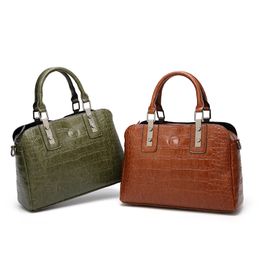 Sac fourre-tout à la mode, sac en alligator pour femmes, sac à main en PU de style Simple