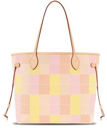 Sac de bacs de mode sac classique pour femmes coloré à damier coloré conception de motif en plein air