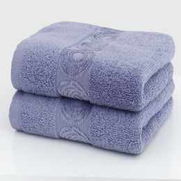 Toalla de moda 100% algodón lavado de cara liso toalla de cara absorbente regalo grueso toalla bordada