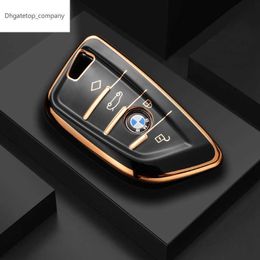 Mode TPU Auto Remote Key Case Cover Shell FOB voor BMW X1 X3 X5 X6 X7 1 3 5 6 7 Series G20 G30 G11 F15 F16 G01 G02 F48 Keyless